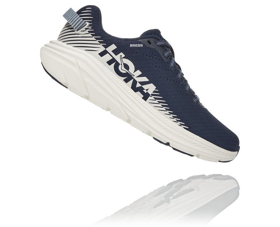 Tenis Hoka One One Feminino Azul Marinho/Branco - Rincon 2 - 762-OCRDSY